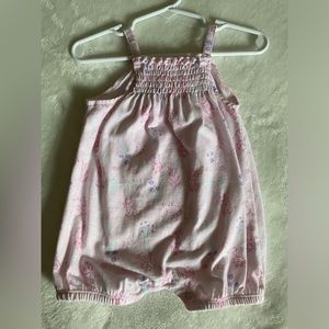 Disney Baby light pink romper. SZ 12M